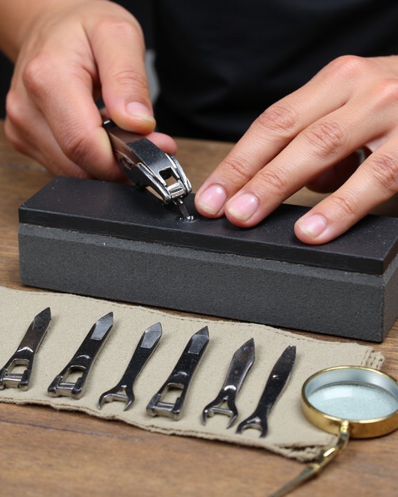 applying proper sharpening technique