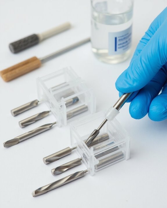 cleaning nail drill bits