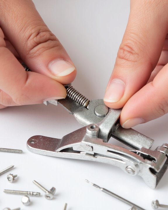 compress align lock lever
