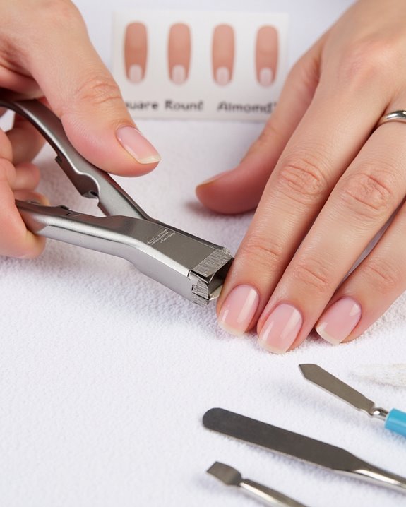 curved blade nail shaping