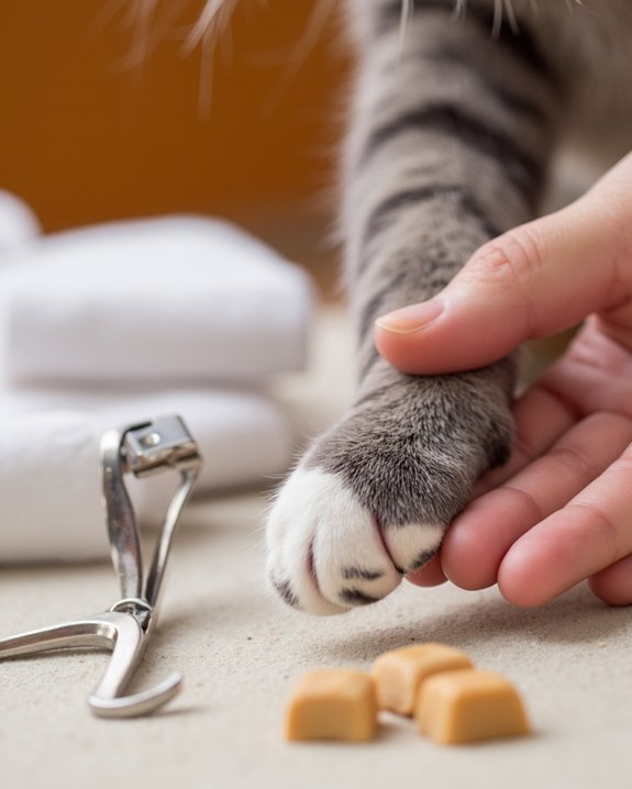 cut cat nails humanly