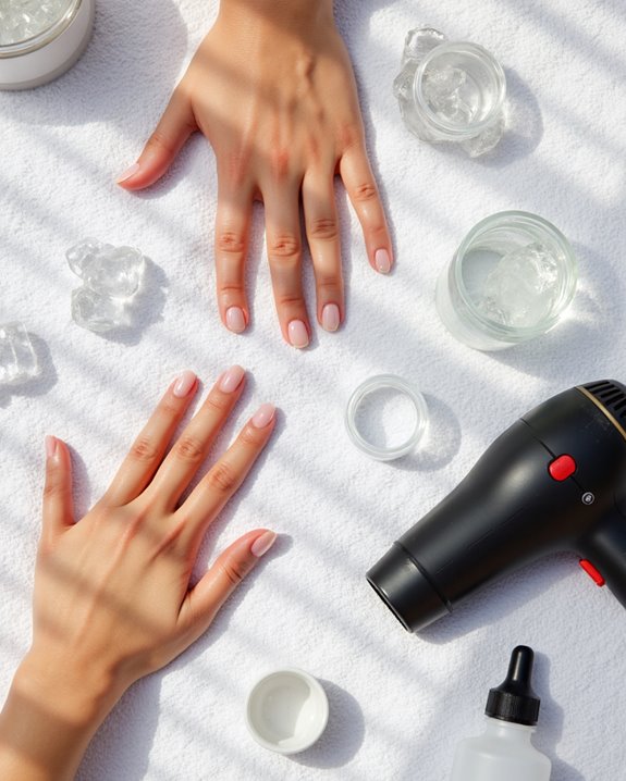 dry gel nails naturally