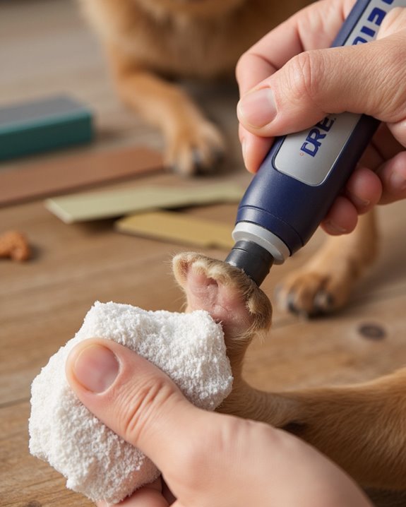 gentle dremel nail grinding