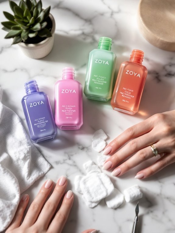 gentle zoya nail polish removers