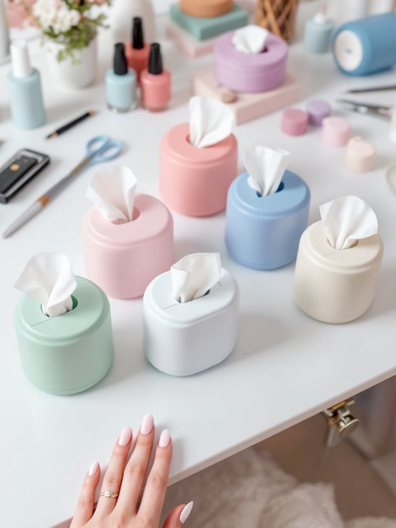 lint free nail wipes dispenser