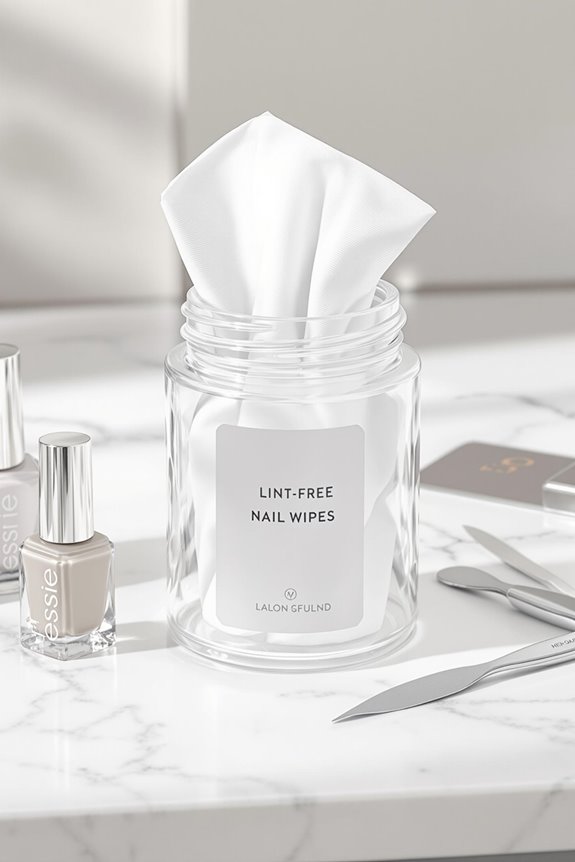 lint free nail wipes selection