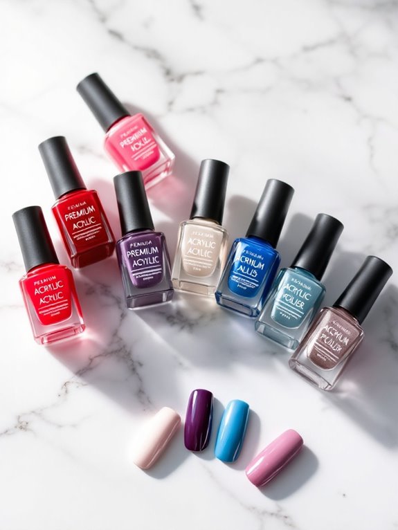 long lasting acrylic nail polishes
