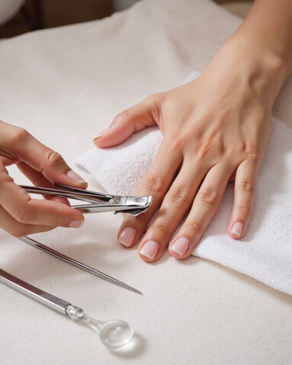 make straight horizontal cuts