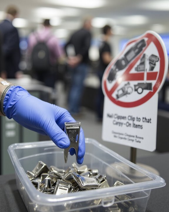 nail clippers banned flights