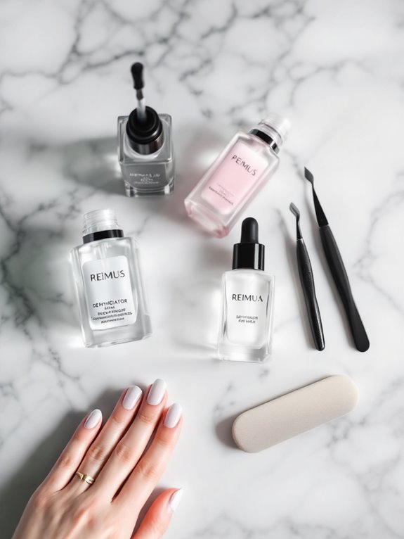 nail prep products for manicures