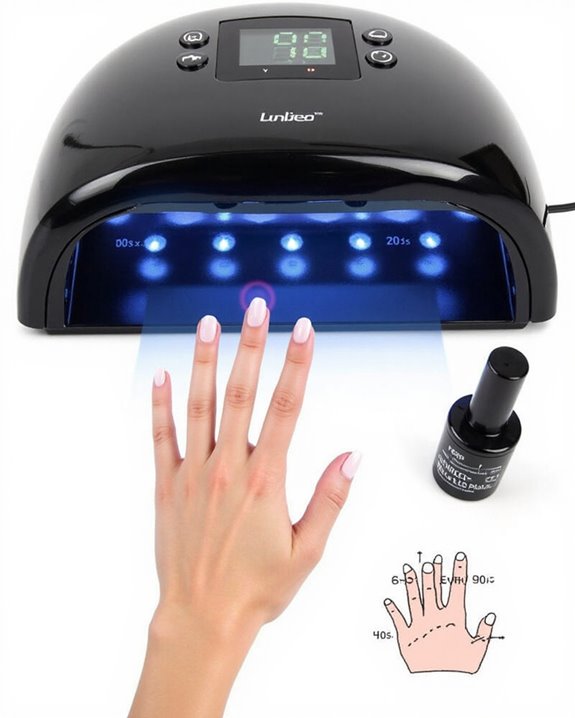 optimized nail curing timers