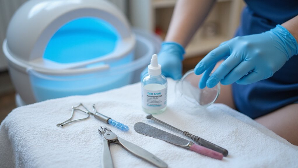 pedicure with nail fungus