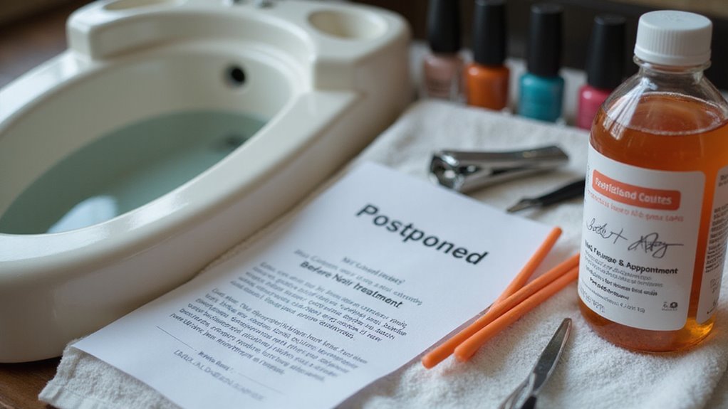 postpone pedicure for infections