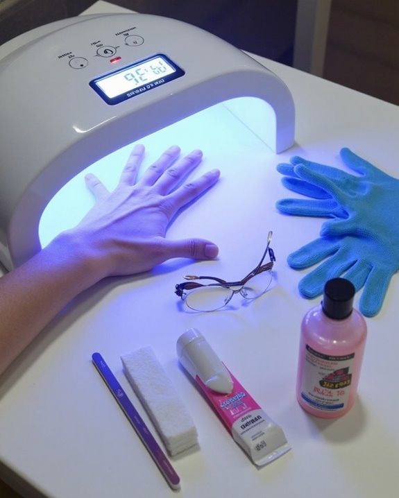 safe uv nail lamp usage