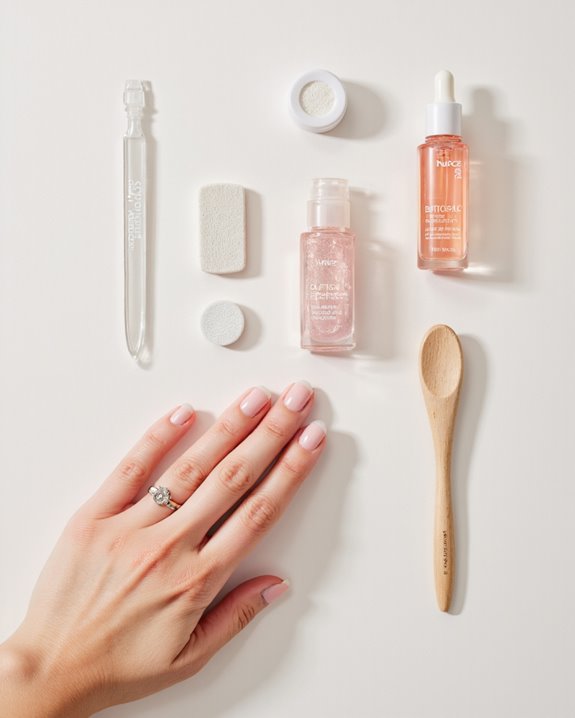 smooth natural nail buffing