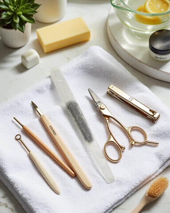 trim and shape nails