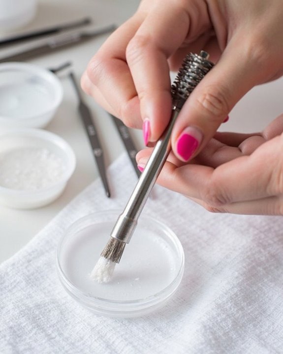 wire brush flute cleaning